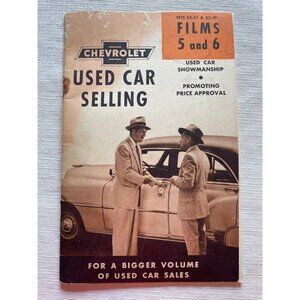 Vintage Chevrolet Used Car Selling Films Booklet